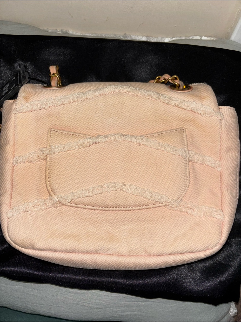 CHANEL COCO Blush Quilted Canvas Crossbody Denim - Picture 4 of 16